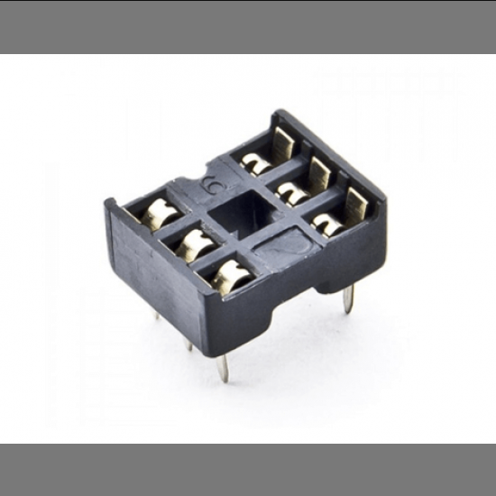 6 Pins IC Socket or Base (Pack of 10)