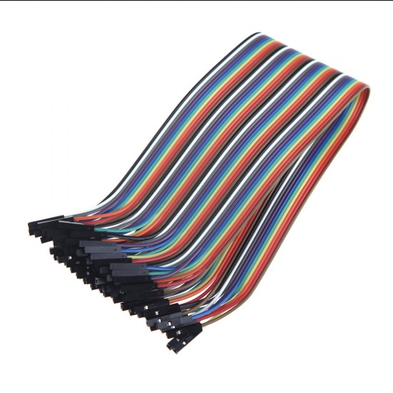 Female to Female Breadboard Jumper Cable 2.54mm 20CM - 40 Pcs