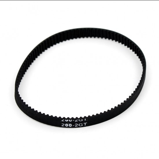 Closed Loop 200mm Length 6mm Width GT2 Timing Belt for 3D Printer