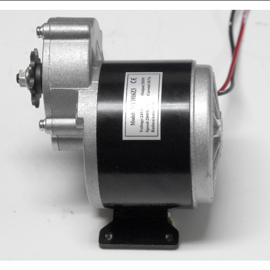 MY1016Z3 24V 350W 300RPM Geared DC Motor, Motor Controller, Throttle - DIY Electric Bicycle Kit