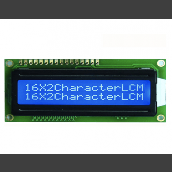 16x2 LCD Display Blue LED Backlight