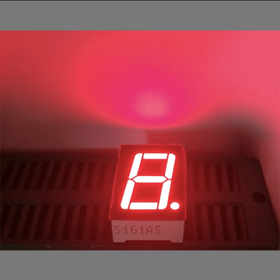 0.5 inch Seven Segment Display Red - Common Anode (Pack of 5)