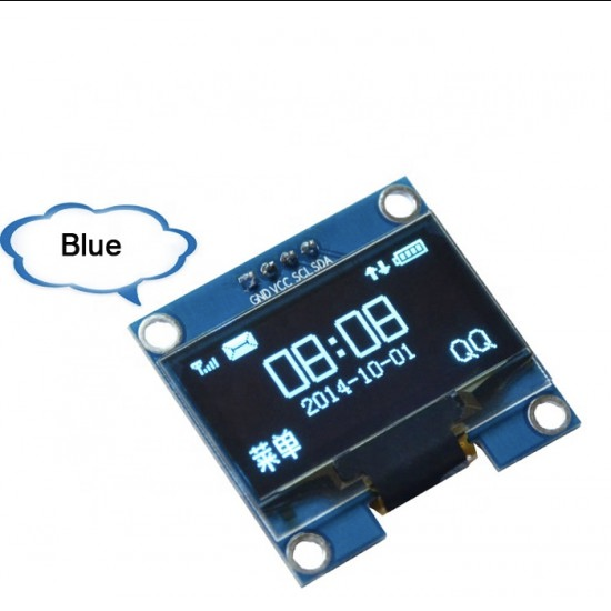1.3 Inch I2C IIC OLED 4 pin LCD Module 4pin (with GND VCC)-Blue