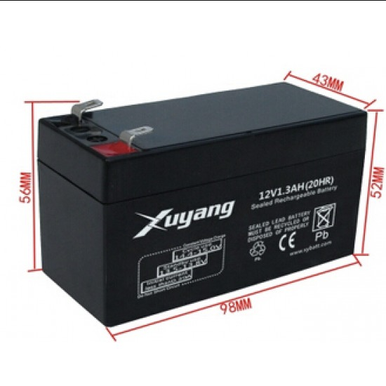 12V 1.2Ah Rechargeable Lead Acid Battery
